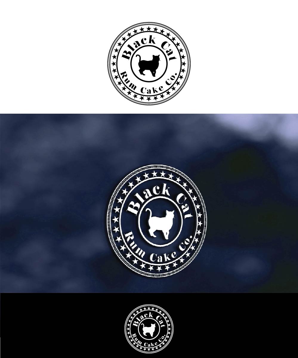Logo Design by joliau for Black Cat Rum Cake Co. | Design #10378928