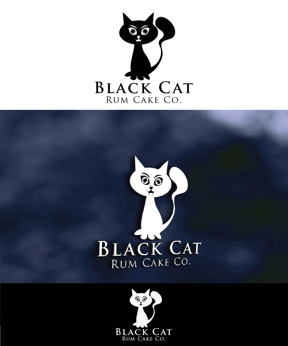 Logo-Design von joliau für Black Cat Rum Cake Co. | Design #10378929