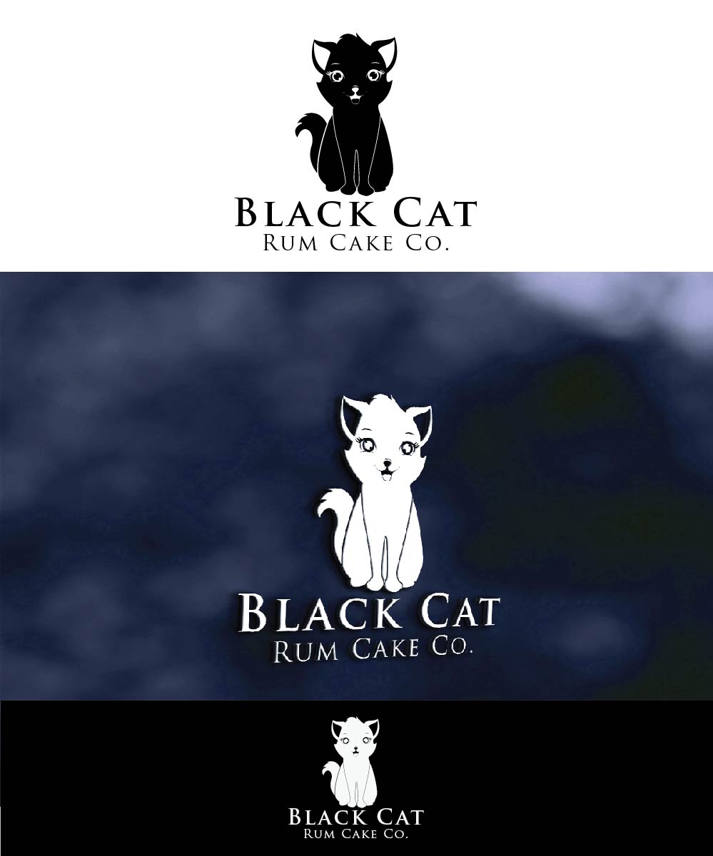 Logo-Design von joliau für Black Cat Rum Cake Co. | Design #10378930
