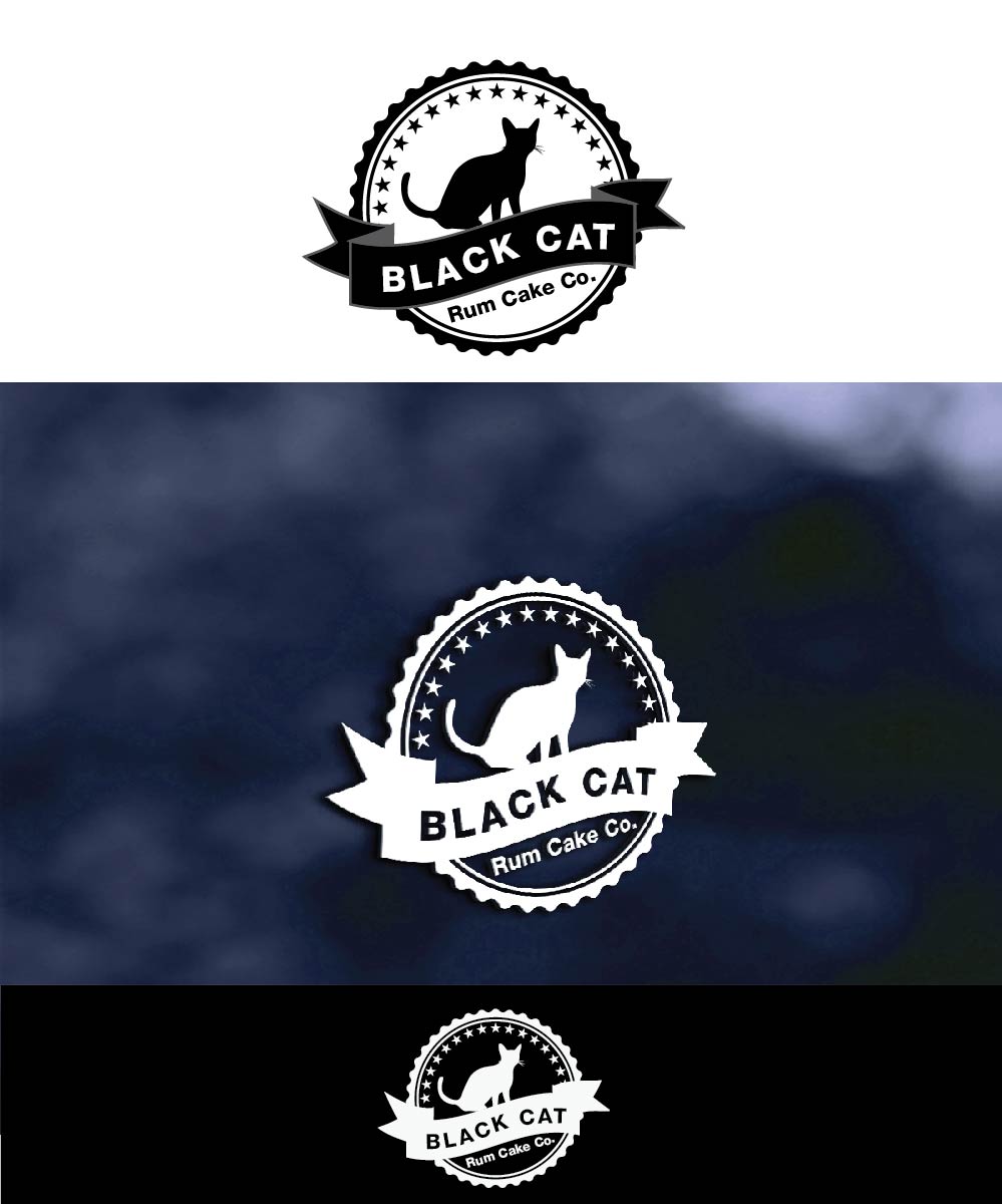 Logo-Design von joliau für Black Cat Rum Cake Co. | Design #10378931