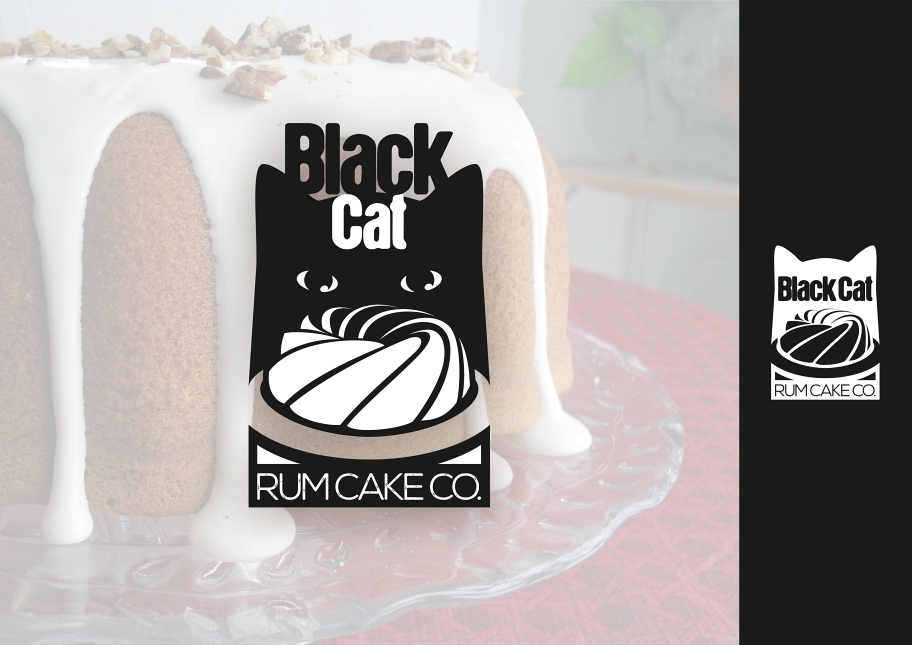 Diseño de Logo por Fabio Piscicelli para Black Cat Rum Cake Co. | Diseño #10374923