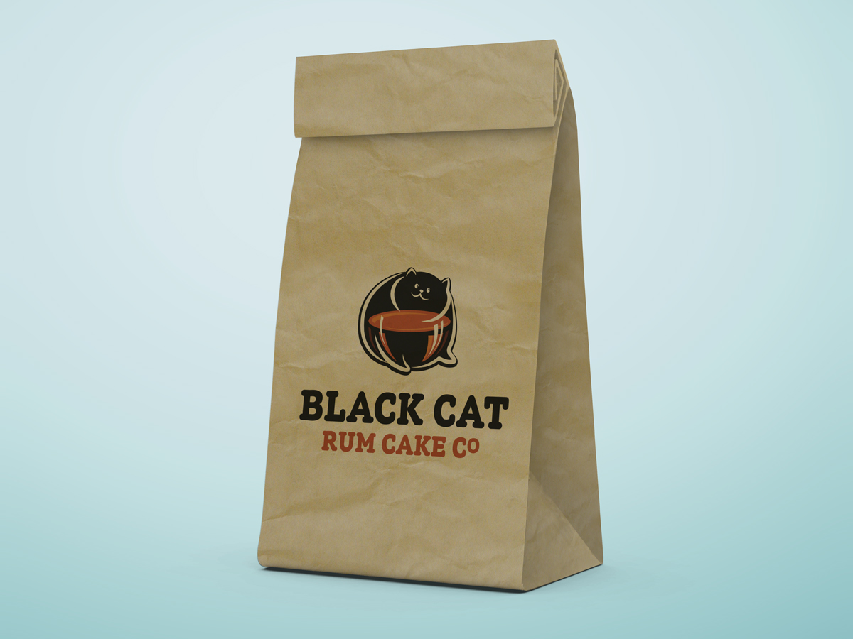 Logo-Design von Sacura für Black Cat Rum Cake Co. | Design #10393204