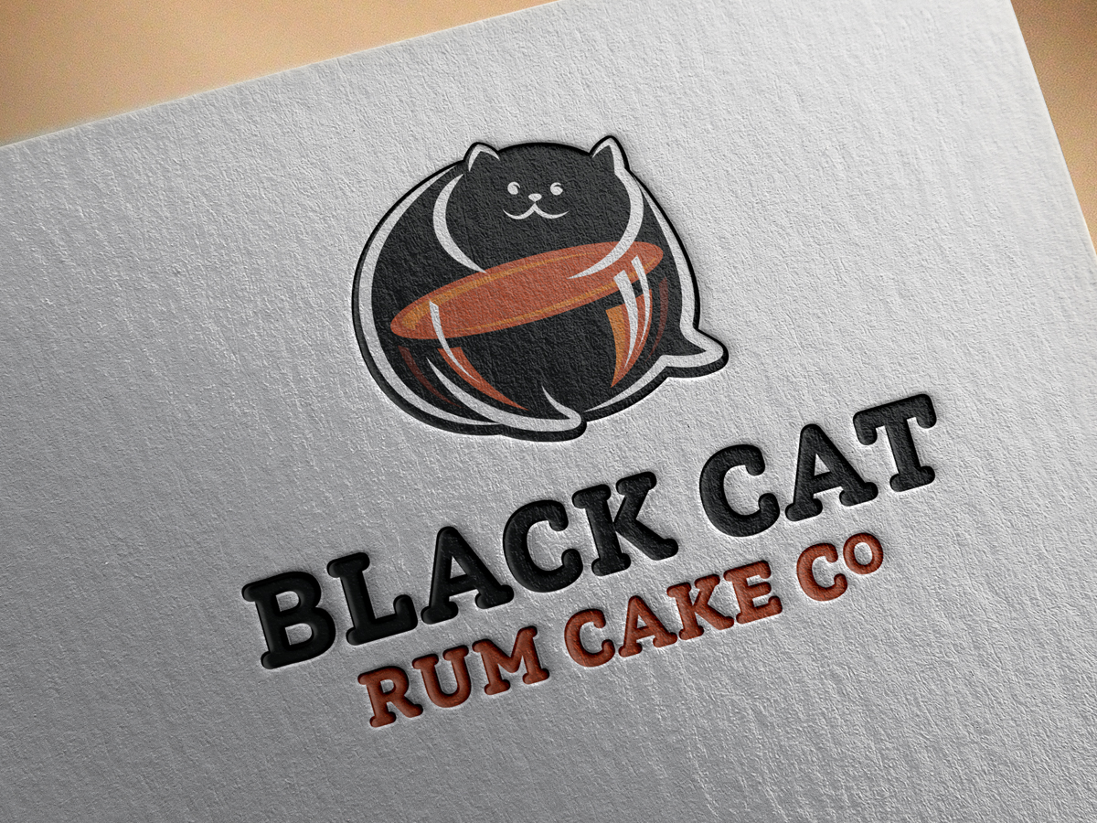 Logo-Design von Sacura für Black Cat Rum Cake Co. | Design #10393205