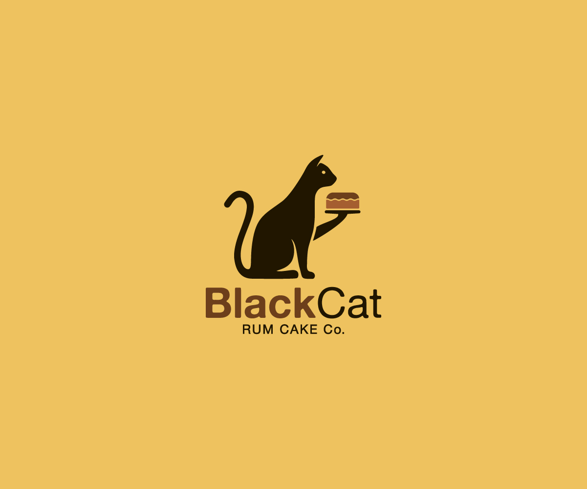 Diseño de Logo por StalkerV para Black Cat Rum Cake Co. | Diseño #10432362