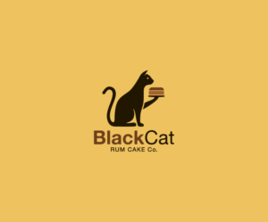 Black Cat Rum Cake Co. | Logo Design by StalkerV