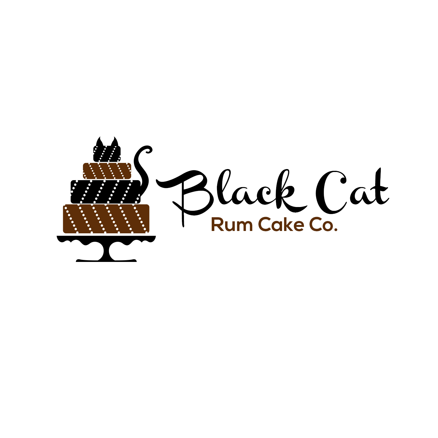 Logo-Design von Lykos für Black Cat Rum Cake Co. | Design #10347849