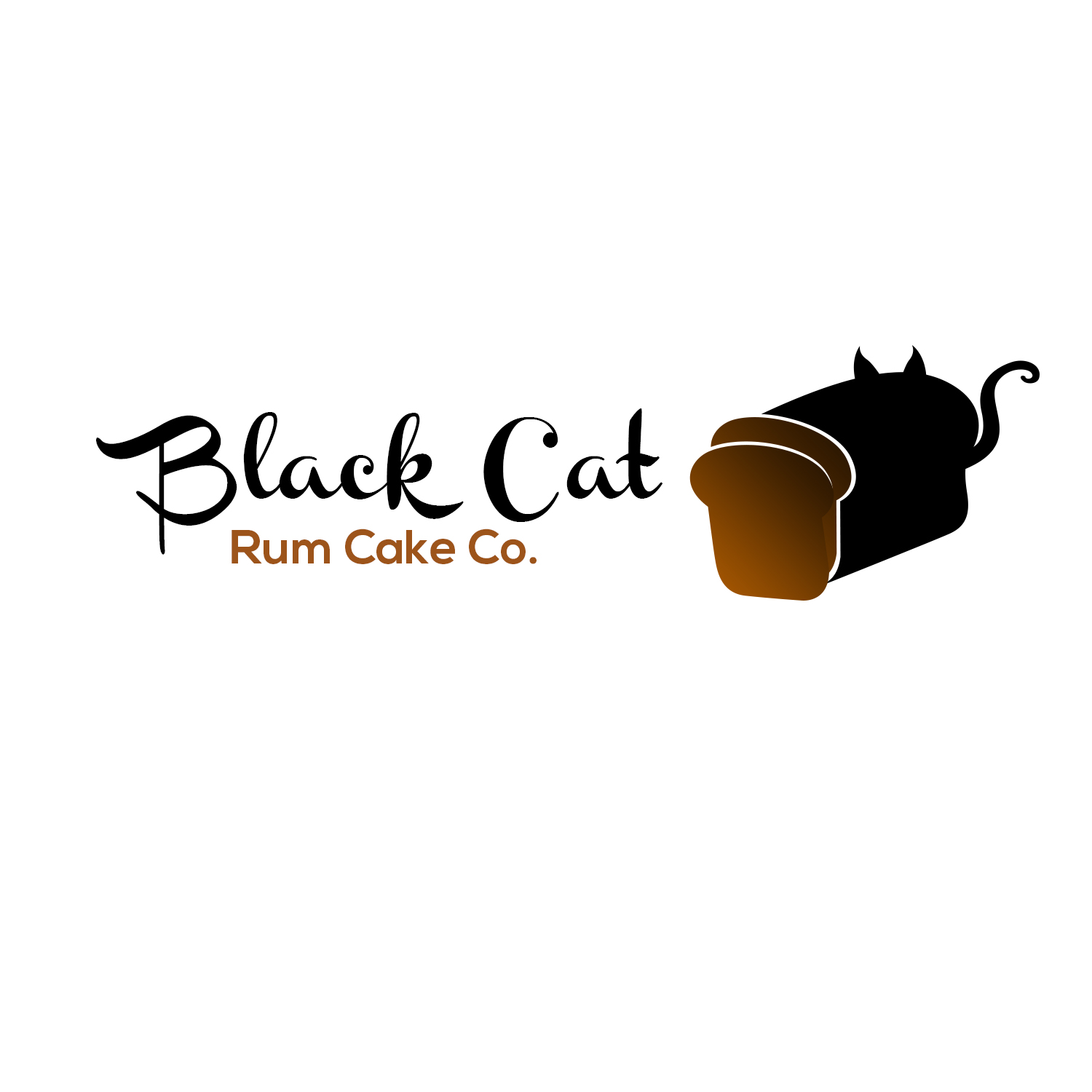 Logo-Design von Lykos für Black Cat Rum Cake Co. | Design #10404963