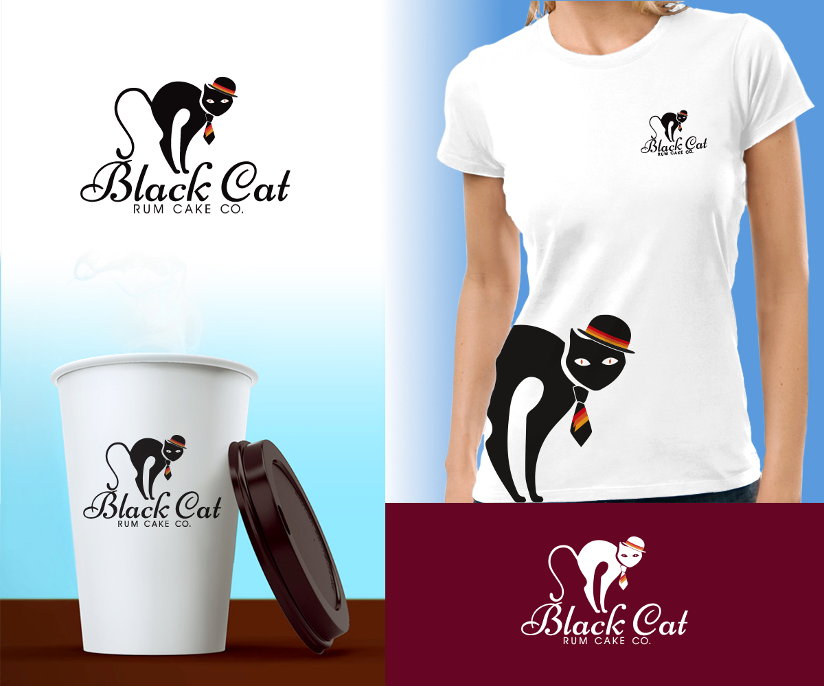 Logo-Design von Elen_ka für Black Cat Rum Cake Co. | Design #10426301