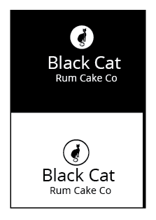 Logo-Design von lets_fly für Black Cat Rum Cake Co. | Design #10438313