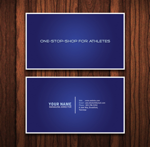 Business Card Design by TS Designs for One Stop Shop for Athletes | Design: #2196784