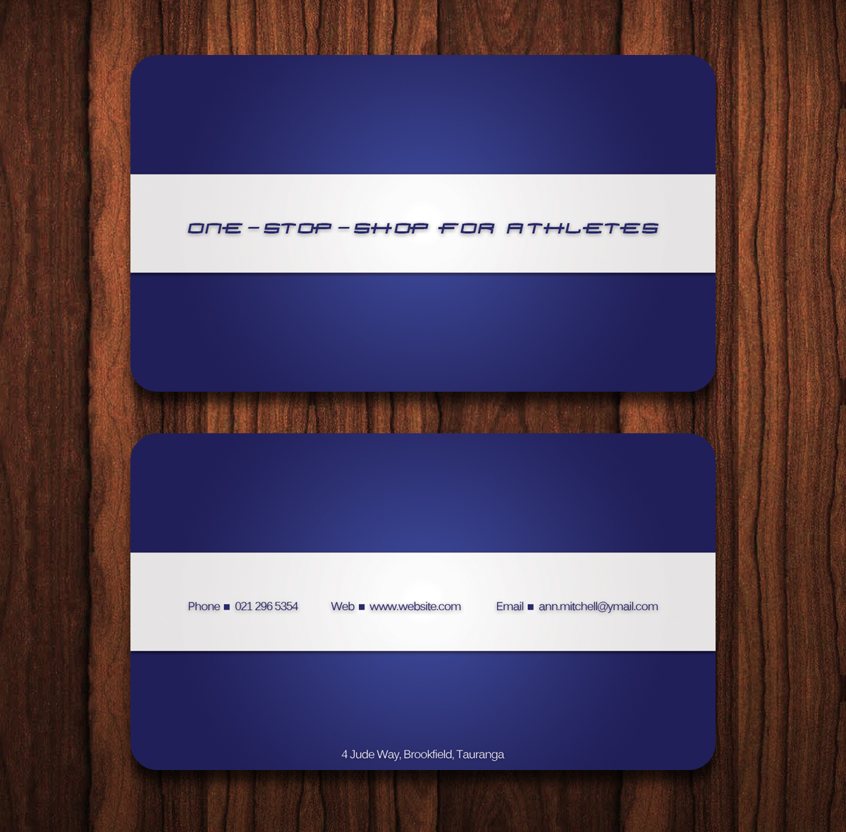 Diseño de Tarjeta de Presentación por TS Designs para One Stop Shop for Athletes | Diseño #2197683