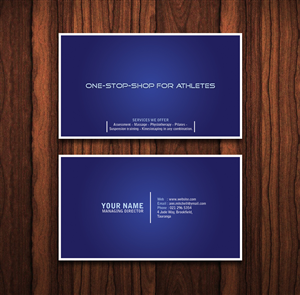 Business Card Design by TS Designs for One Stop Shop for Athletes | Design: #2201410