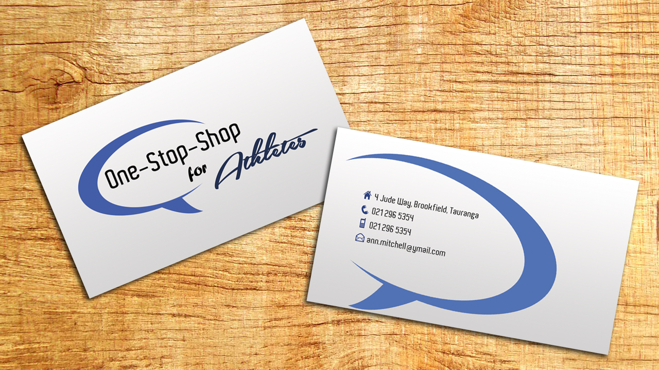 Business Card Design by iLexter for One Stop Shop for Athletes | Design #2227937