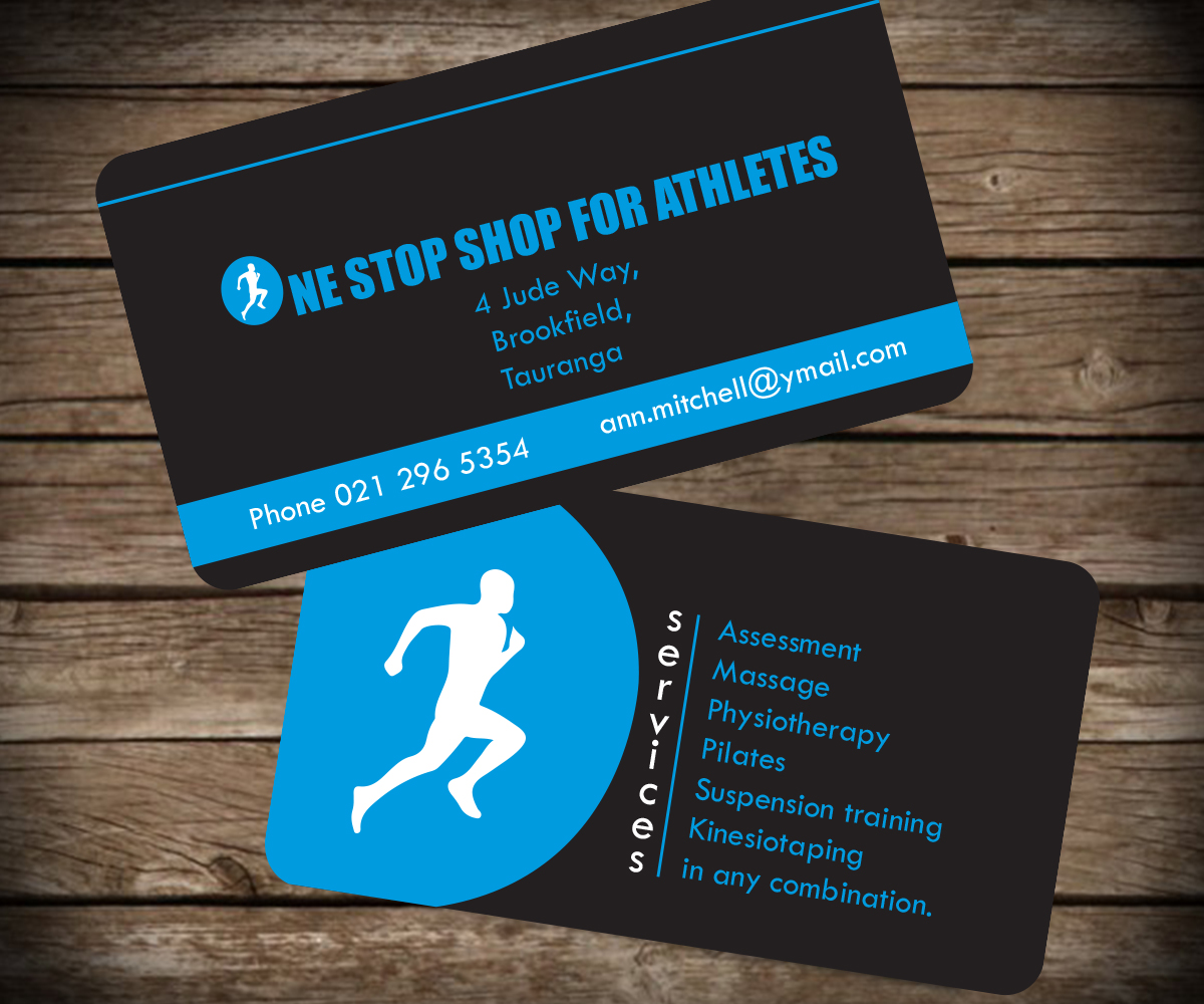 Business Card Design by Aaaron for One Stop Shop for Athletes | Design #2209029