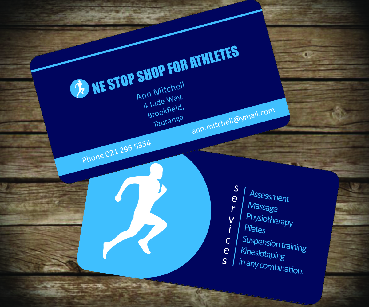 Business Card Design by Aaaron for One Stop Shop for Athletes | Design #2232287