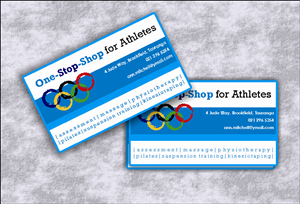 Business Card Design by dekyra for One Stop Shop for Athletes | Design #2187412