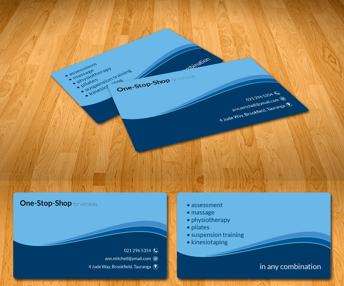 Business Card Design by Radu Borzea for One Stop Shop for Athletes | Design #2181884