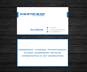 Visitenkarten-Design von FutureDesigne für One Stop Shop for Athletes | Design: #2219497