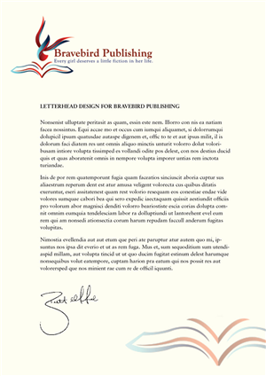 Letterhead Design by foo for Bravebird Publishing | Design: #2185937