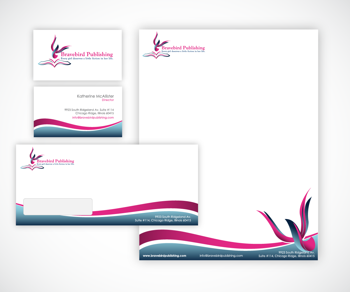 Letterhead Design by wolf for Bravebird Publishing | Design #2200179