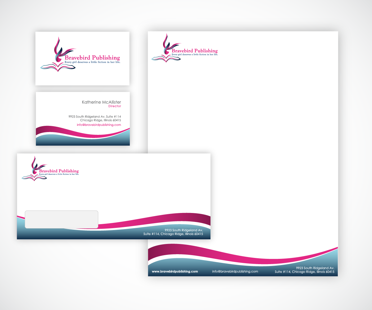 Letterhead Design by wolf for Bravebird Publishing | Design #2200180