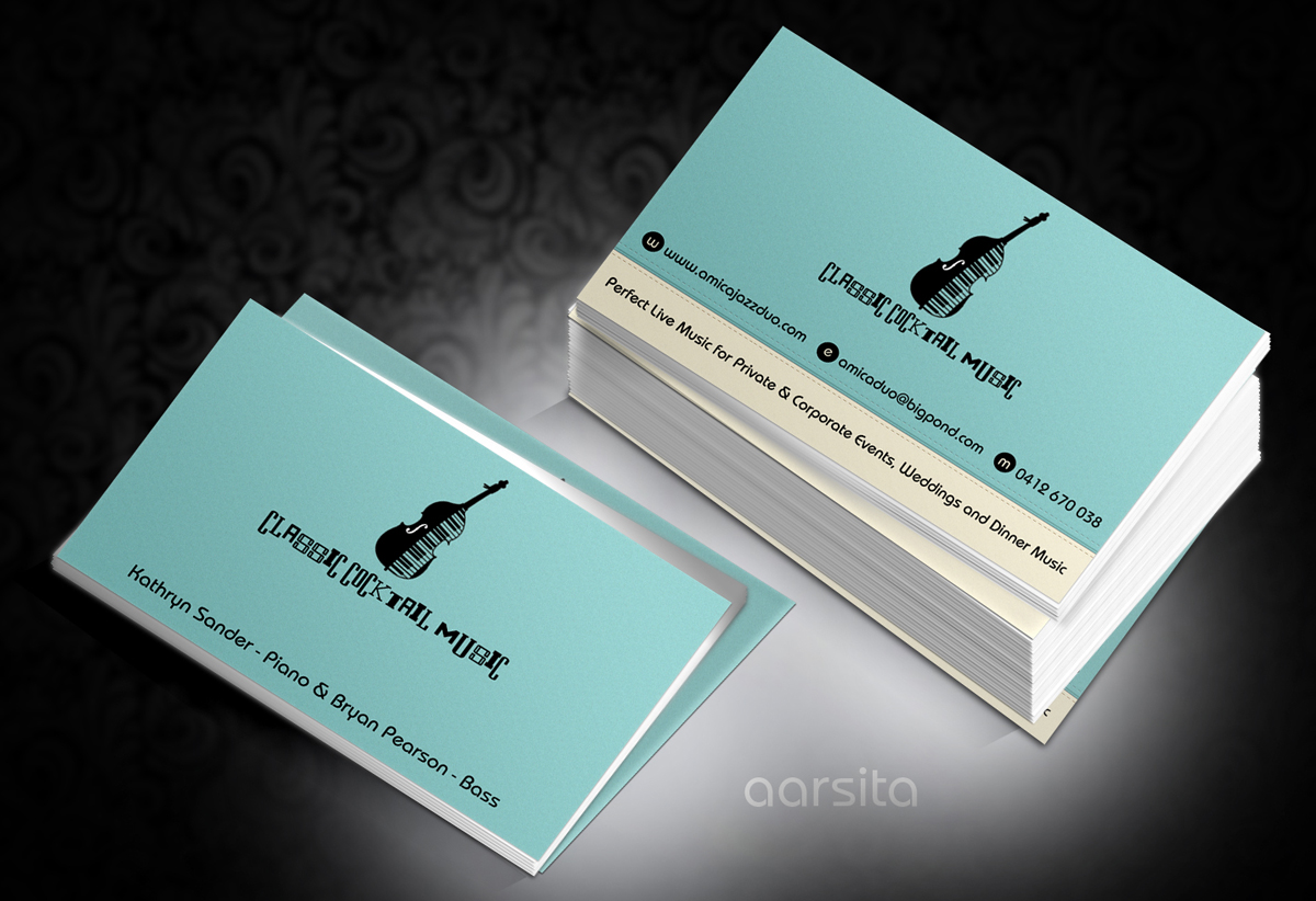 Business Card Design by aarsita for Mood+Music+Musicians | Design #2197164