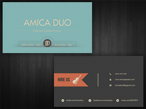 Business Card Design by Neue for Mood+Music+Musicians | Design: #2209380