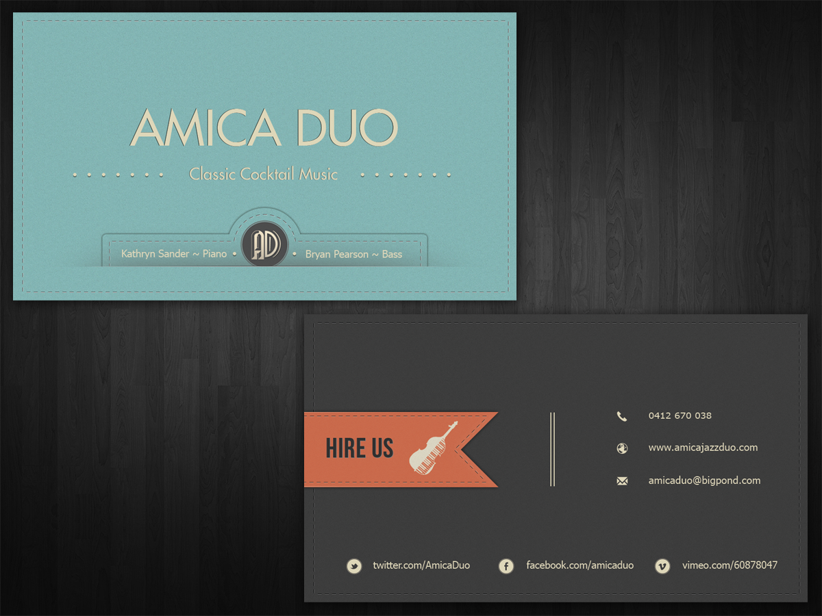 Business Card Design by Neue for Mood+Music+Musicians | Design #2256423