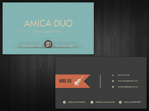 Business Card Design by Neue for Mood+Music+Musicians | Design: #2256423