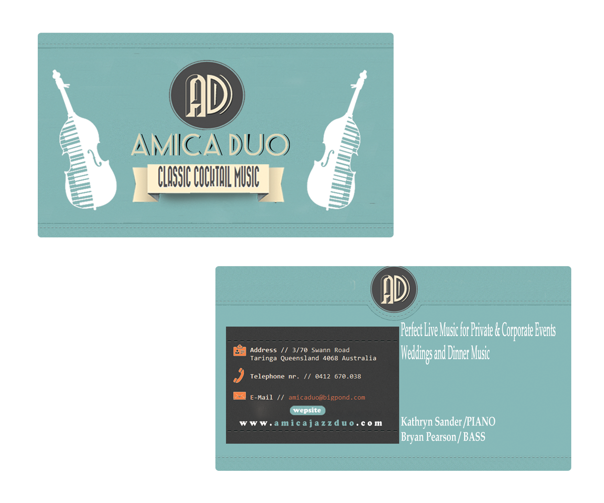 Business Card Design by anis crysis for Mood+Music+Musicians | Design #2213721