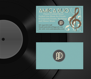 Diseño de Tarjeta de Presentación por  jiou para Mood+Music+Musicians | Diseño: #2182742