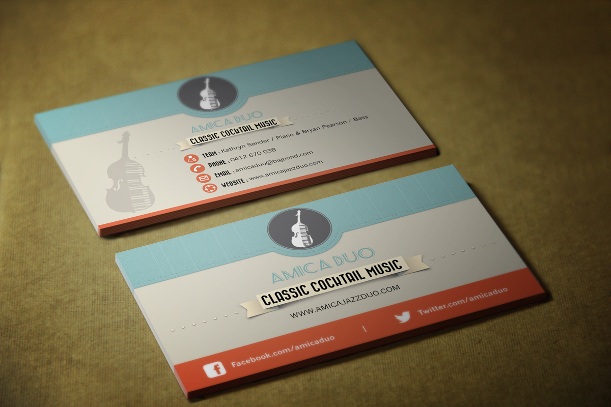 Business Card Design by  MasterGraphiks for Mood+Music+Musicians | Design #2209849
