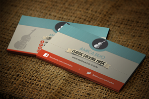 Business Card Design by  MasterGraphiks for Mood+Music+Musicians | Design: #2214127