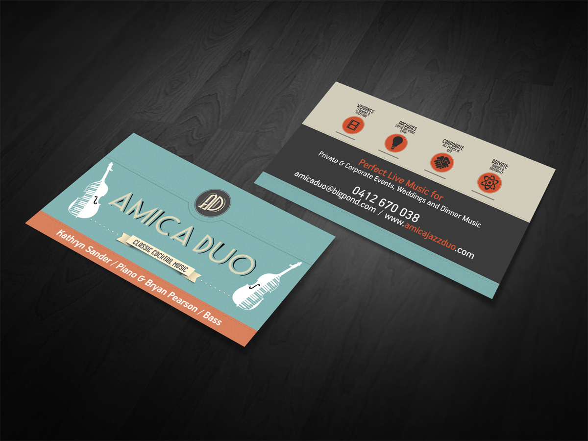 Business Card Design by diRtY.EMM for Mood+Music+Musicians | Design #2192734