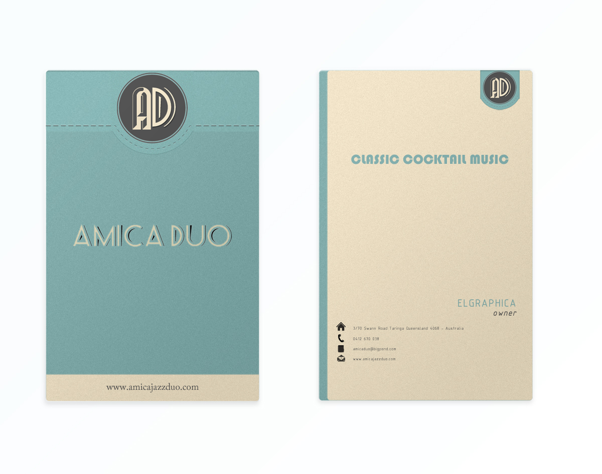 Business Card Design by El Graphica for Mood+Music+Musicians | Design #2180901