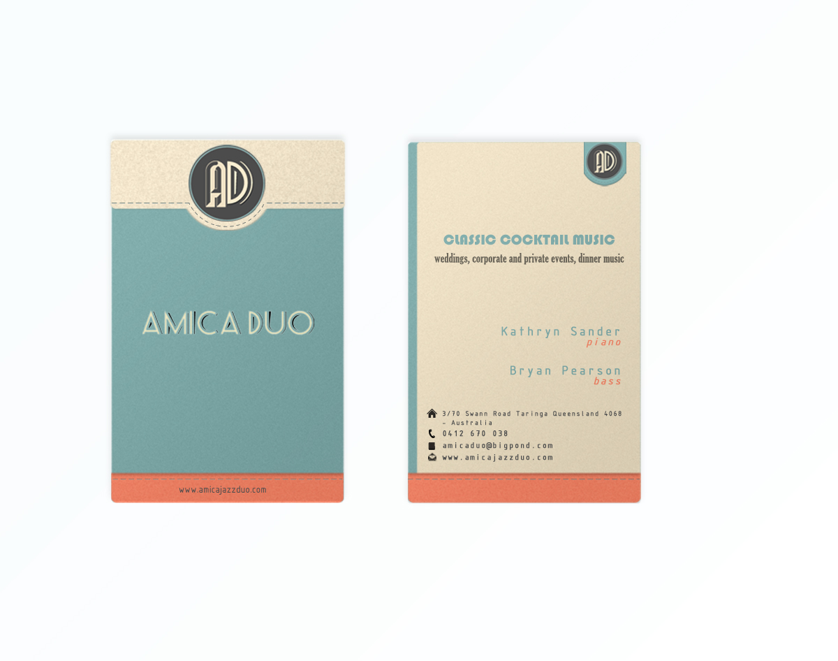 Business Card Design by El Graphica for Mood+Music+Musicians | Design #2207864