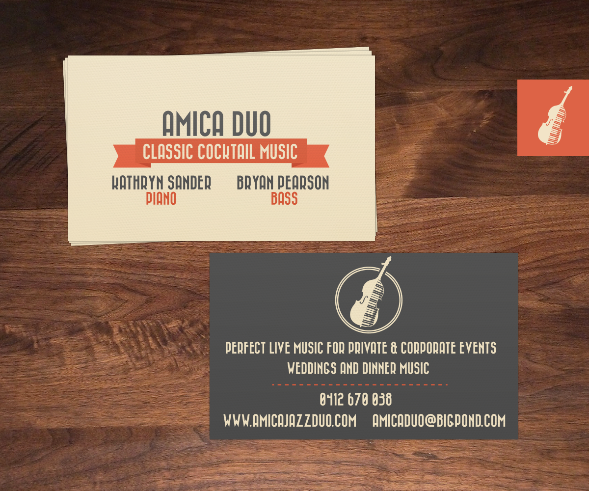 Business Card Design by Luiselotte for Mood+Music+Musicians | Design #2229386
