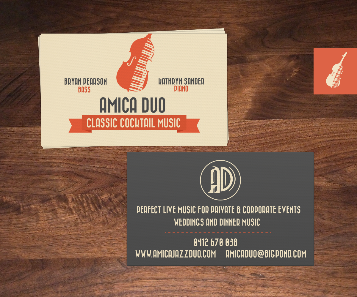Business Card Design by Luiselotte for Mood+Music+Musicians | Design #2229416