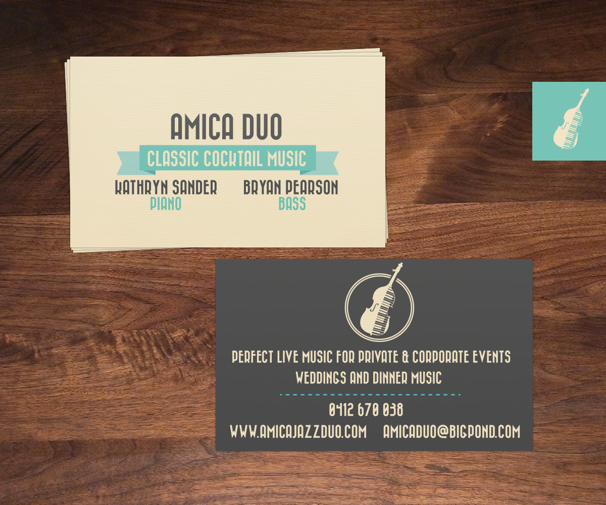 Business Card Design by Luiselotte for Mood+Music+Musicians | Design #2229429