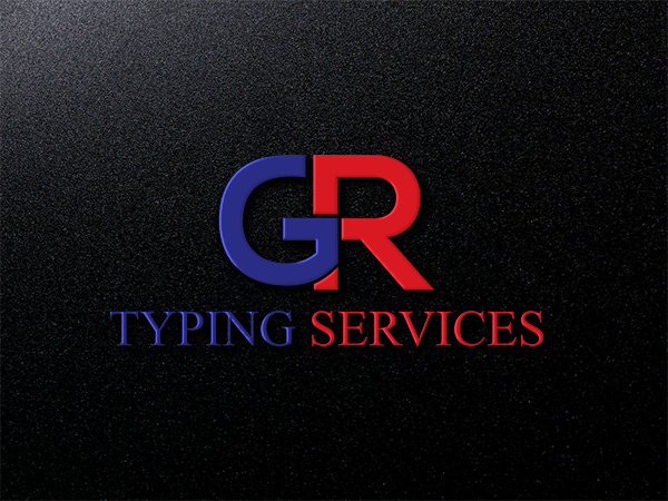 Logo Design by EGYPT KING for GR Typing Services | Design #10339647