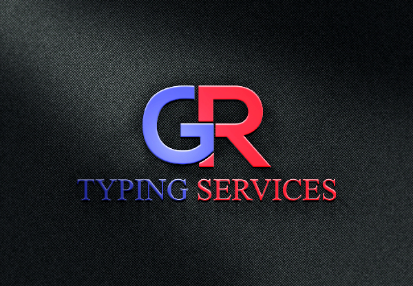 Logo Design by EGYPT KING for GR Typing Services | Design #10339663