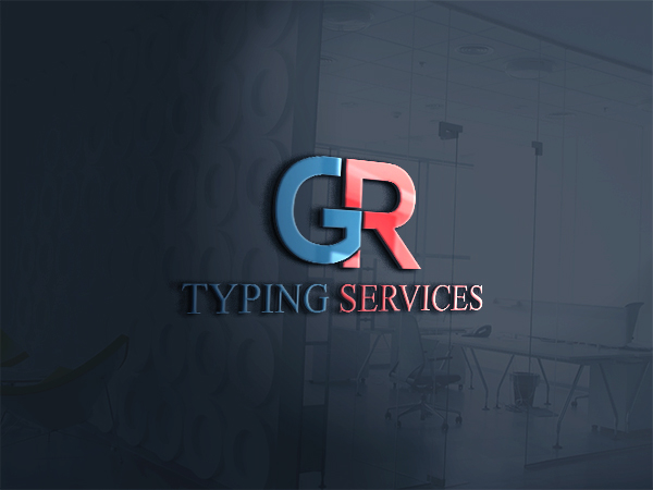 Logo Design by EGYPT KING for GR Typing Services | Design #10339667