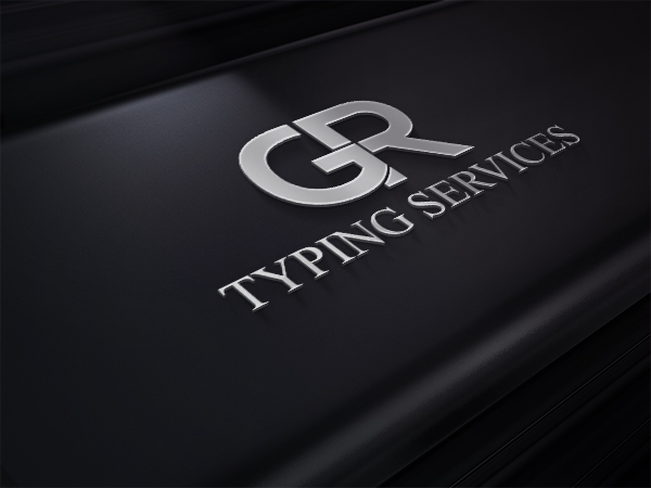 Logo Design by EGYPT KING for GR Typing Services | Design #10339877