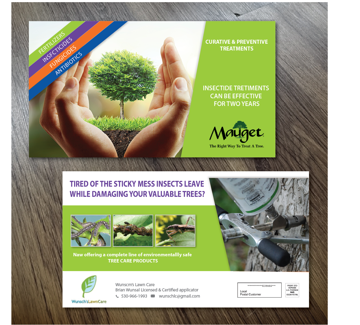 Diseño de Postal por alex989 para Wunsch's Lawn Care | Diseño #10454590