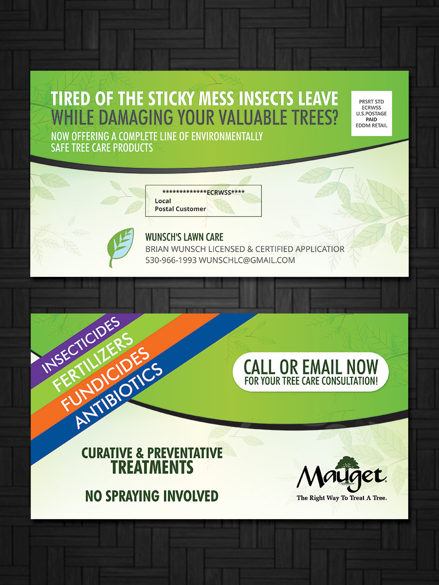 Postcard Design by ESolz Technologies for Wunsch's Lawn Care | Design: #10516489