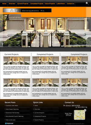 WordPress-Design von Shadowefex für dieses Projekt | Design: #448358