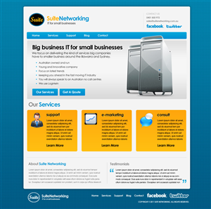 IT Consultancy Needs Daring Webpage (uncoded) | Web-Design von Robert Marks
