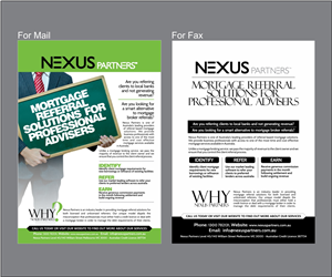 Flyer for Professional Advisers - 2 versions one for fax one for email | Flyer Design by Purple Studio