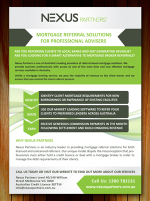 Flyer Design by Sbss for Nexus Partners | Design: #2181934
