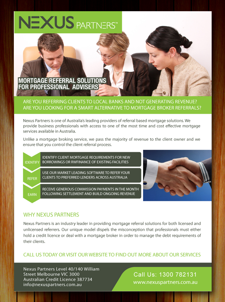 Flyer Design by Sbss for Nexus Partners | Design #2181993